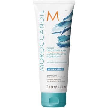 Mặt Nạ Dưỡng Moroccanoil Aquamarine Color Depositing Mask Bổ Sung Hạt Màu Xanh