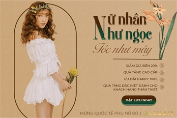 Mừng Quốc tế Phụ Nữ 8/3 - LeHair Salon Giảm Giá Đến 20% | Happy Time | Quà Tặng Cao Cấp